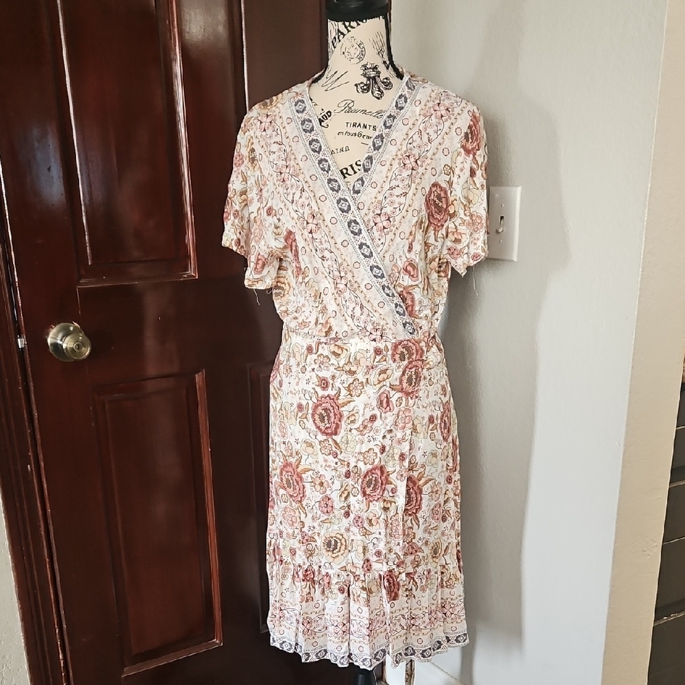 Floral Wrap Dress